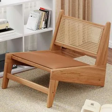 HAOBO Home Rattan Chair - Stylish Mid Century Accent Chair