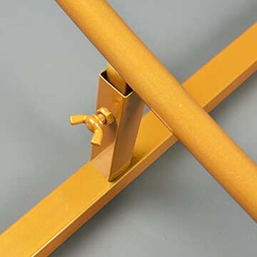 Doingart 6.8ft (2M) Yellow Round Metal Wedding Arch,Circle Balloon Arch Stand for Garden, Yard, Wedding, Bridal, Indoor Outdoor Party Decoration (Does not Include Decorative Bouquets, Balloons, etc.)