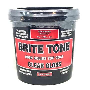 CrystaLac Brite Tone High Solids Polyurethane Instrument Finish 32 oz Quart (Clear Gloss)