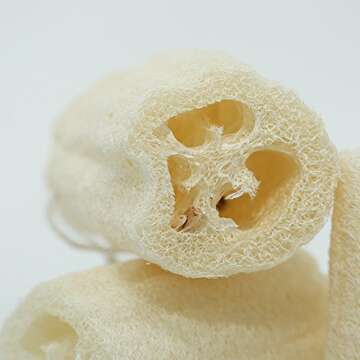 pisdoplop 4" Natural Loofah Exfoliating Body Sponge Scrubber for Skin Care in Bath Spa Shower Pack of 4
