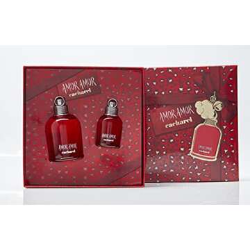 Cacharel Amor Amor Gift Set for Women, Eau de Parfum Spray Perfume 3.4 Fl. Oz. and 1.0 Fl. Oz.