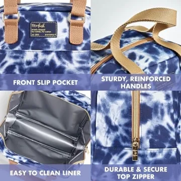 Fit & Fresh Insulated Lunch Bag for Women with Containers