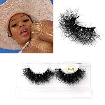Fluffy Mink Lashes viEYEve False Eyelashes Natural Real Mink Lashes Fluffy Long 5D Dramatic Eyelashe...