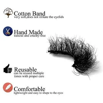 Fluffy Mink Lashes viEYEve False Eyelashes Natural Real Mink Lashes Fluffy Long 5D Dramatic Eyelashes for Women Full Lashes Durable Reusable Mink Eyelashes Messy Bomb Eyelashes 1 pair