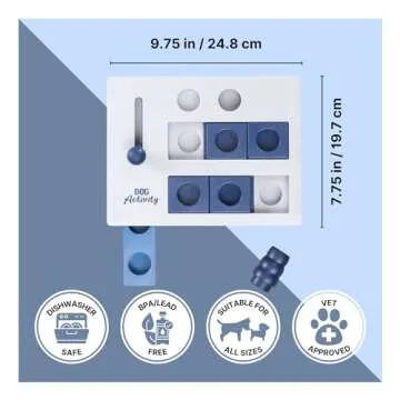 TRIXIE Mini Mover Dog Puzzle Toy, Advanced (Level 3) Strategy Game, Dog Activity Treat Toy for Dogs