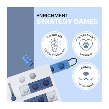 TRIXIE Mini Mover Dog Puzzle Toy, Advanced (Level 3) Strategy Game, Dog Activity Treat Toy for Dogs