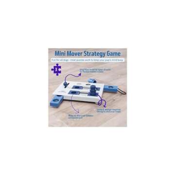 TRIXIE Mini Mover Dog Puzzle Toy, Advanced (Level 3) Strategy Game, Dog Activity Treat Toy for Dogs