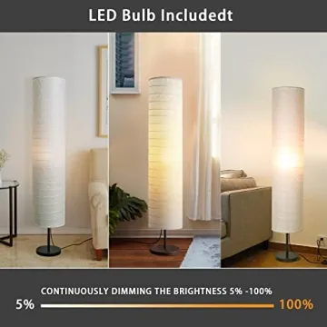 Modern Dimmable Floor Lamp with Adjustable Brightness