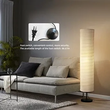 Modern Dimmable Floor Lamp with Adjustable Brightness