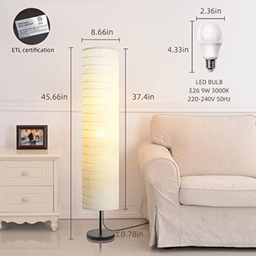 Modern Dimmable Floor Lamp with Adjustable Brightness