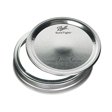 Ball Wide Mouth 32-Ounces Quart Mason Jars with Lids and Bands, (2 Jars)