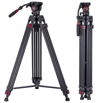 Avella VH501 Video Tripod - Durable 72" Heavy Duty Support