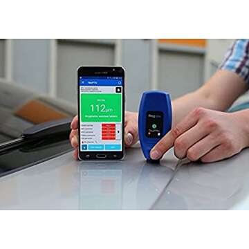 NexDiag NexPTG Professional Best Clear Coat Measure Tool for Automotive Paint Thickness Measurement Gauge | Paint Depth Gauge | Automatic Shutdown | Bluetooth Connectivity