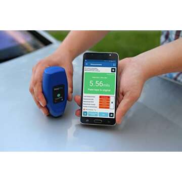 NexDiag NexPTG Professional Best Clear Coat Measure Tool for Automotive Paint Thickness Measurement Gauge | Paint Depth Gauge | Automatic Shutdown | Bluetooth Connectivity