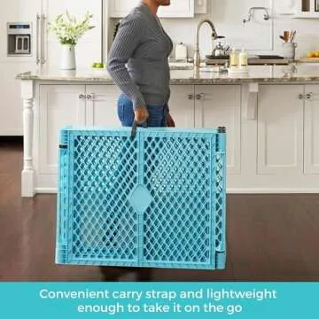 Toddleroo Superyard 6 Panel Play Yard - Safe, Portable & Versatile