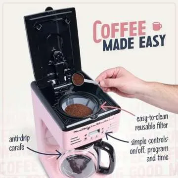 Nostalgia Retro 12-Cup Programmable Coffee Maker