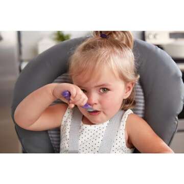 NUK Kiddy Cutlery Forks, Durable Stainless Steel, BPA & Latex-Free, 18+ Months, Pack of 3