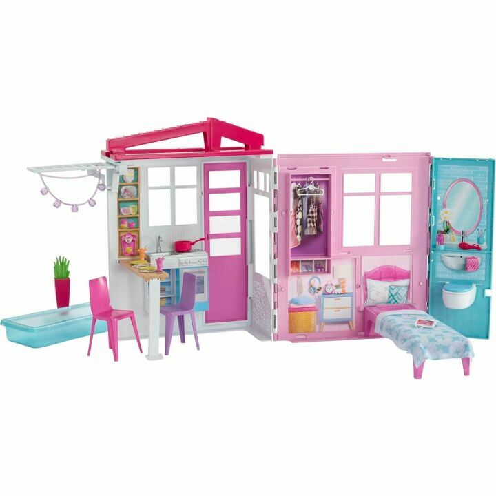 Barbie Doll House Playset with Pool and Furniture