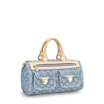 Louis Vuitton, Pre-Loved Blue Monogram Denim Neo Speedy, Blue