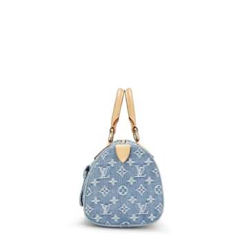 Louis Vuitton, Pre-Loved Blue Monogram Denim Neo Speedy, Blue