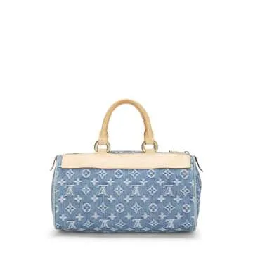 Louis Vuitton, Pre-Loved Blue Monogram Denim Neo Speedy, Blue