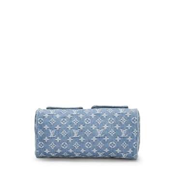 Louis Vuitton, Pre-Loved Blue Monogram Denim Neo Speedy, Blue
