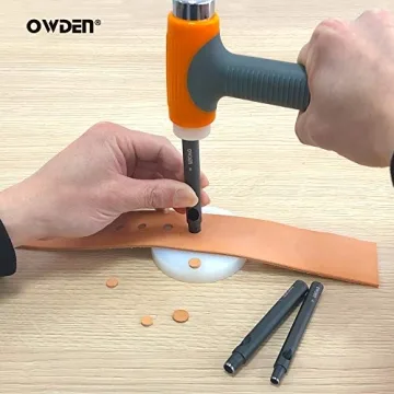 OWDEN Professional 13-Piece Leather Hole Punch Set for Crafts