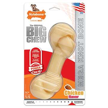 Nylabone Knot Bone Power Chew Toy - Durable & Flavorful for Large Dogs