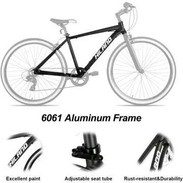 Hiland Hybrid Bike - Urban Commuter for Adults