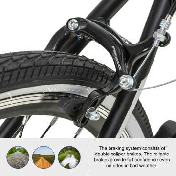 Hiland Hybrid Bike - Urban Commuter for Adults