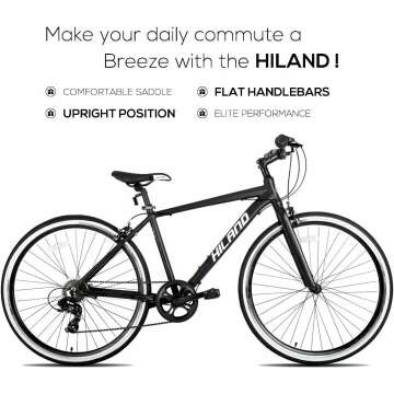 Hiland Hybrid Bike - Urban Commuter for Adults