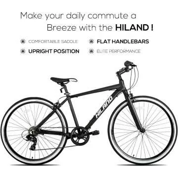 Hiland Hybrid Bike - Urban Commuter for Adults