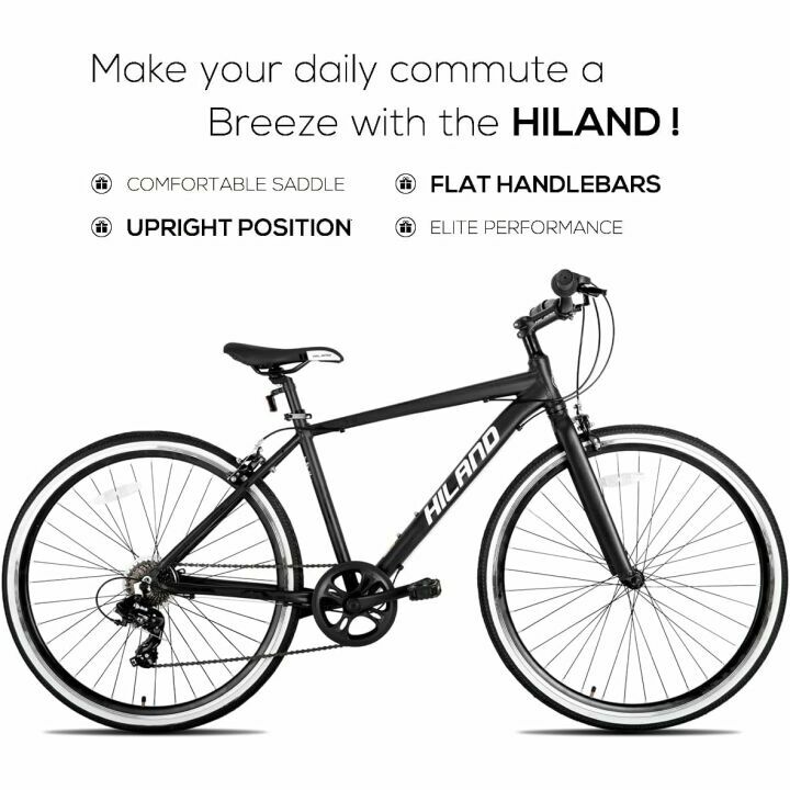 Hiland Hybrid Bike - Urban Commuter for Adults