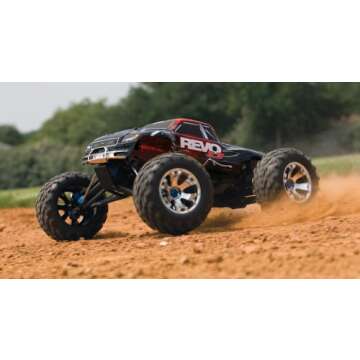 Traxxas Revo 3.3: 4WD Powered Monster Truck (1/10 Scale), Blue