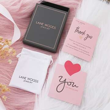 LANE WOODS Chunky Chain Link Necklace for Women 14K Gold Plated Paperclip Link Choker (15" Chain