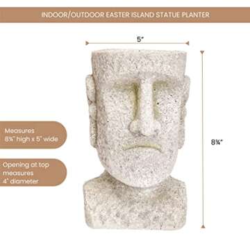 Easter Island Planter - Unique Indoor/Outdoor Decor