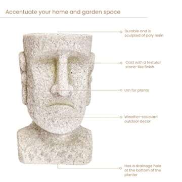 Easter Island Planter - Unique Indoor/Outdoor Decor