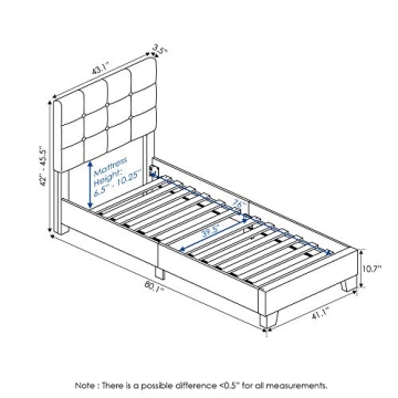 Furinno Laval Twin Bed Frame - Stylish & Functional