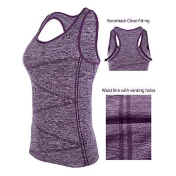 Disbest Women's Stretchy Quick Dry Yoga Tank Top