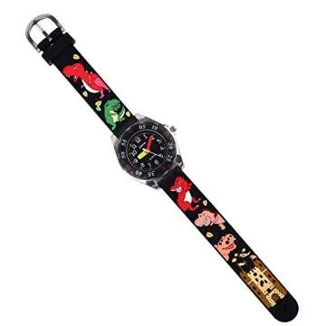 Kids Waterproof Watch, 3D Lovely Cartoon Watch for Girl and Boy-The Best Gift, Black Dragon, Japanese