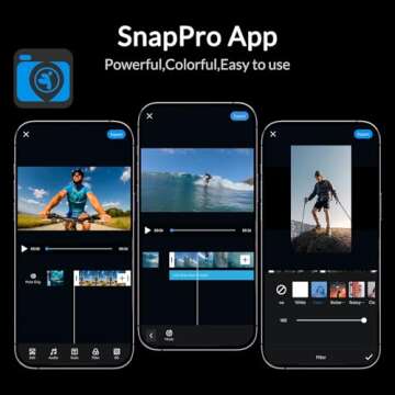 icefox Action Camera 4K 60FPS 20MP,131FT Underwater with EIS,5XZoom,App Support Video&Photo Editing,Waterproof Camera WiFi Remote Control for Cycling, Swimming, and Diving