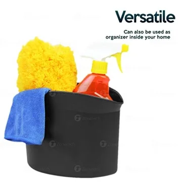 ZONETECH Mini Car Garbage Can - Sleek & Portable