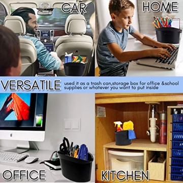 ZONETECH Mini Car Garbage Can - Sleek & Portable