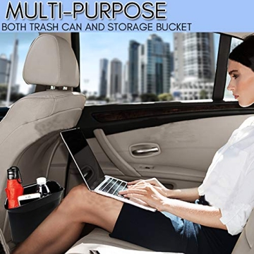 ZONETECH Mini Car Garbage Can - Sleek & Portable