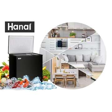 5.0 Cubic Feet Deep Chest Freezer for Home & Office