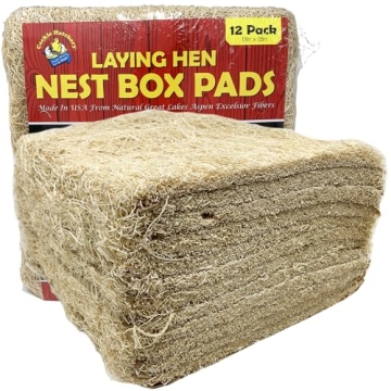 Excelsior Nest Box Pads - Eco-Friendly, Durable Chicken Bedding - 12 Pack