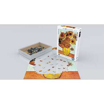Eurographics Twelve Sunflowers by Van Gogh 1000-Piece Puzzle