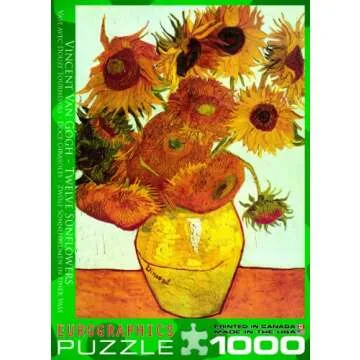 Eurographics Twelve Sunflowers by Van Gogh 1000-Piece Puzzle