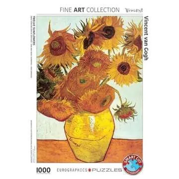 Eurographics Twelve Sunflowers by Van Gogh 1000-Piece Puzzle