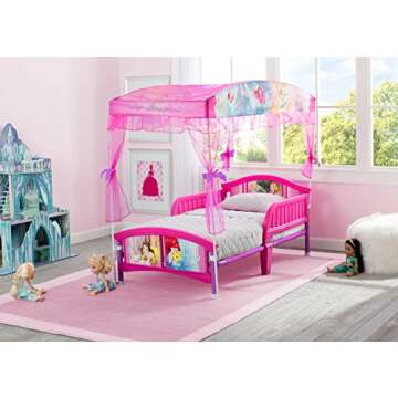 Delta Children Canopy Toddler Bed, Disney Princess